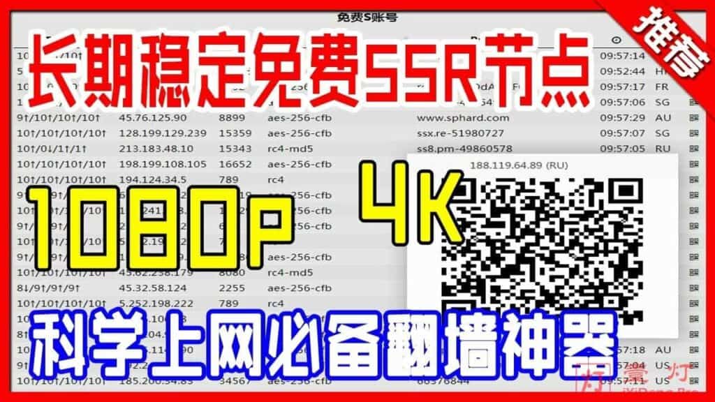 免费SSR节点分享每日更新| 小飞机SSR机场节点账号共享